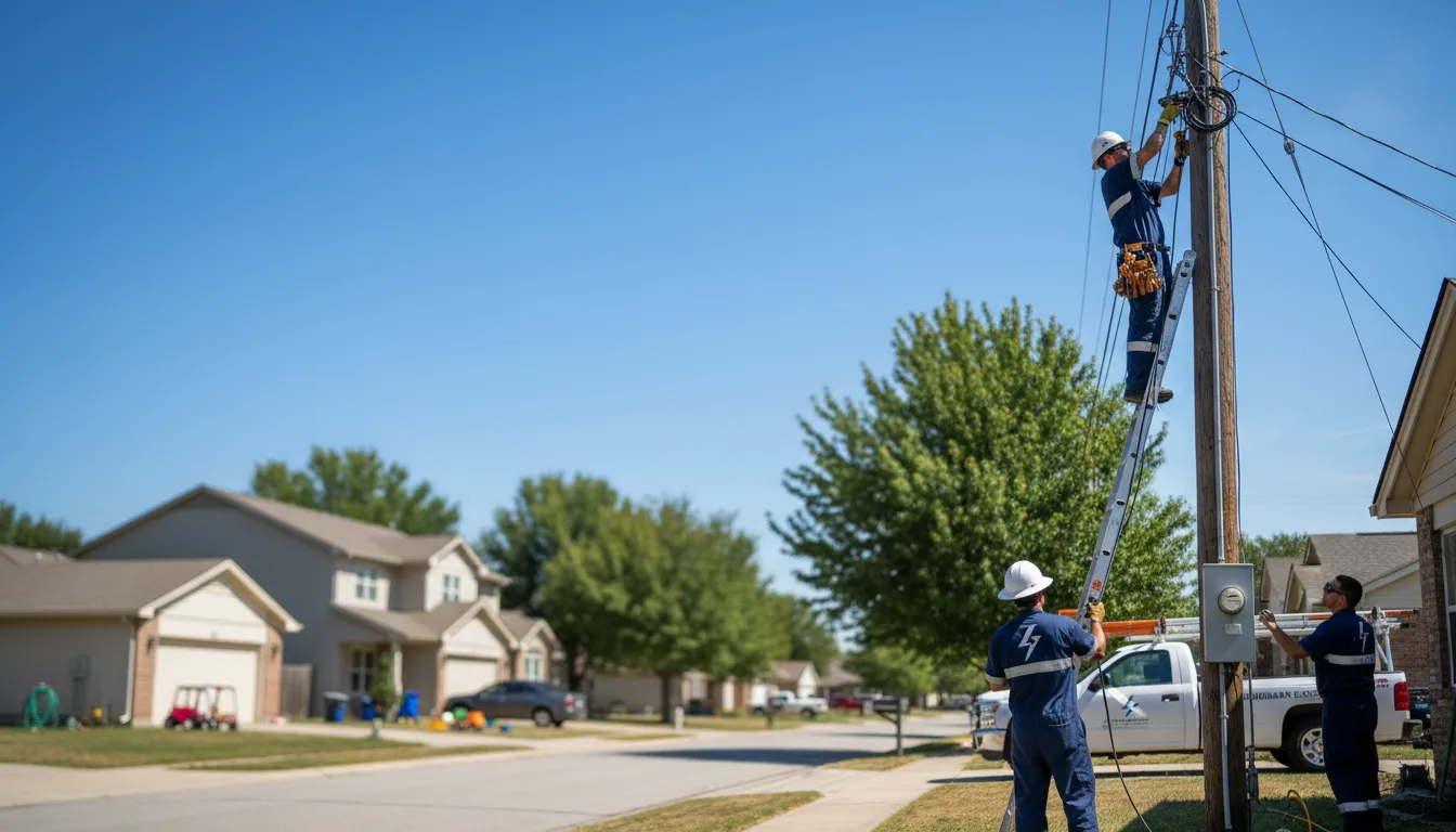 Residential electrician providing installation services in Clay, NY